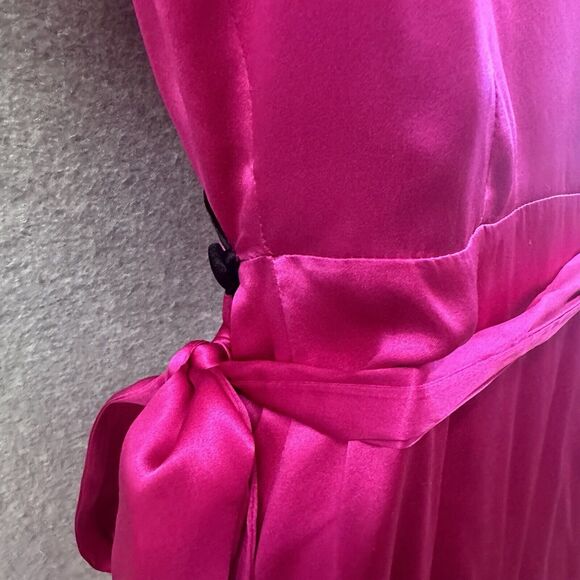 Elegant Pink Wrap Dress - Picture 9 of 14